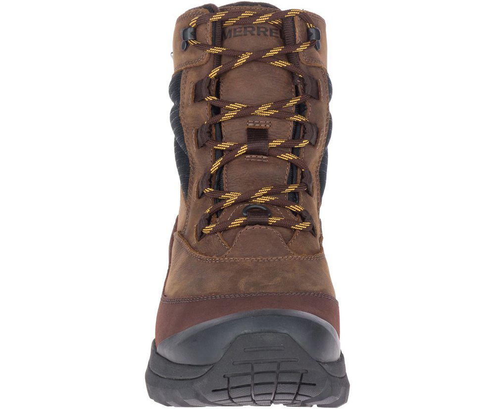 Botas Homem - Merrell Thermo Slush Mid Waterproof - Marrom - WNF758396